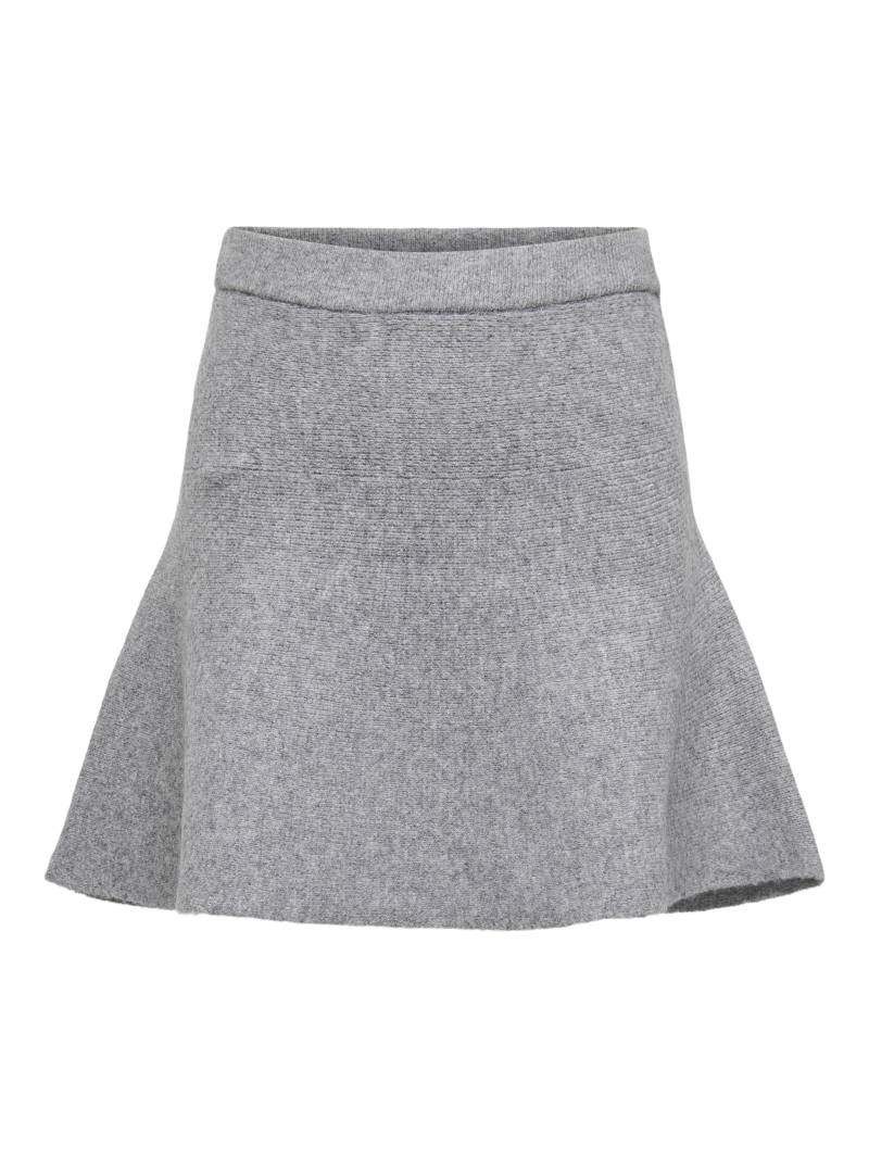 JDY - JDYLEA LIFE SHORT SKIRT KNT medium grey melange - Gr. - XS von JDY