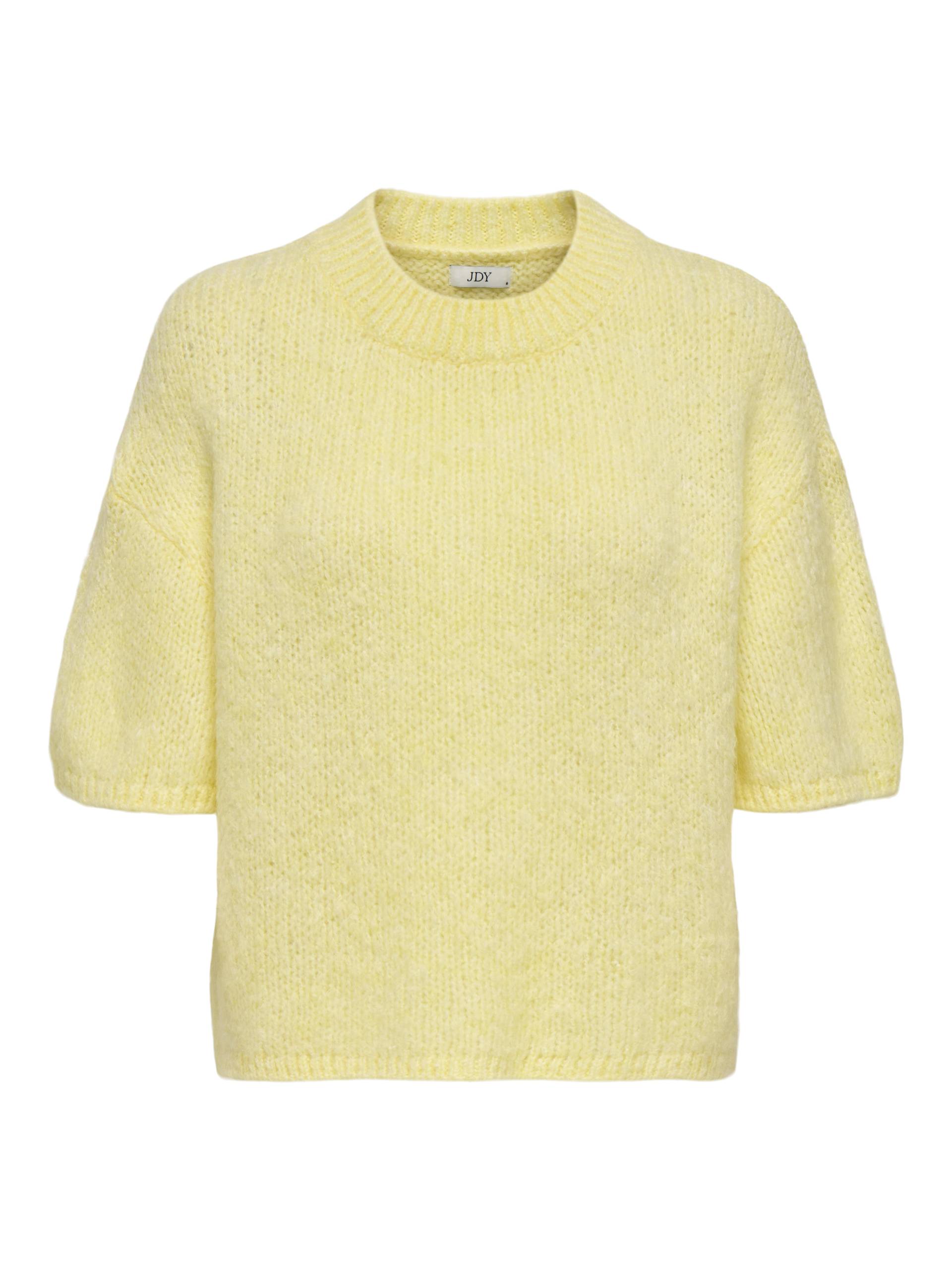 JDY - JDYLINEA S/S PULLOVER O-NECK KNT NOOS pastel yellow - Gr. - S von JDY