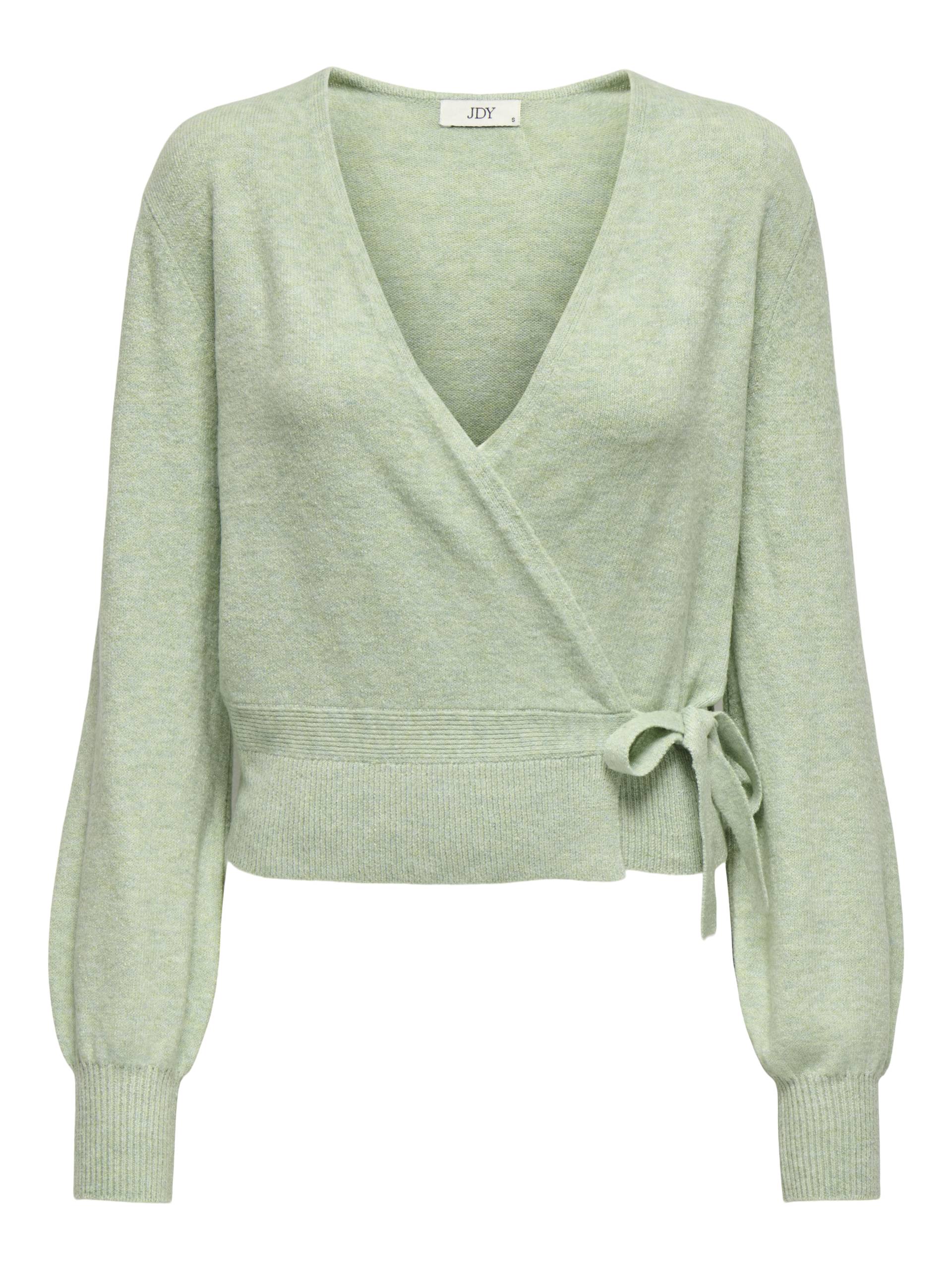 JDY - JDYLUMI LIFE L/S WRAP CARDIGAN KNT sea foam - Gr. - M von JDY