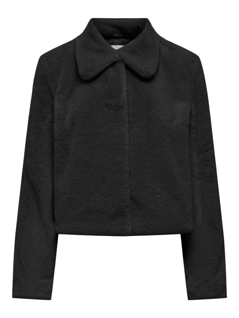 JDY - JDYMACY LIFE FAUX FUR JACKET OTW NOOS black - Gr. - XS von JDY