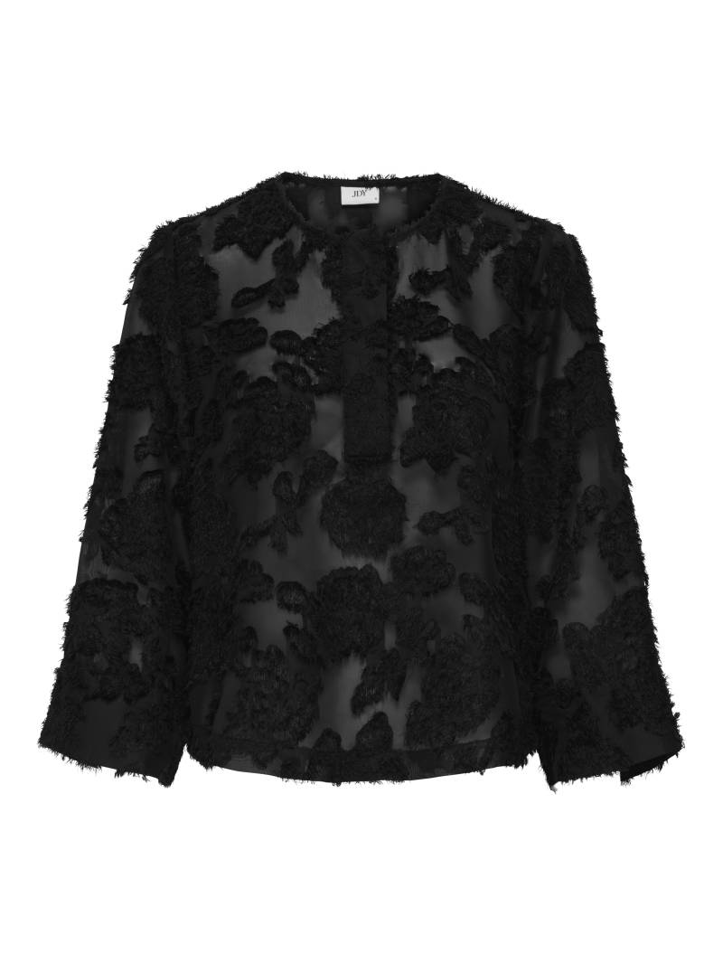 JDY - JDYMAIA 7/8 HALF PLACKET TOP WVN black - Gr. - XS von JDY