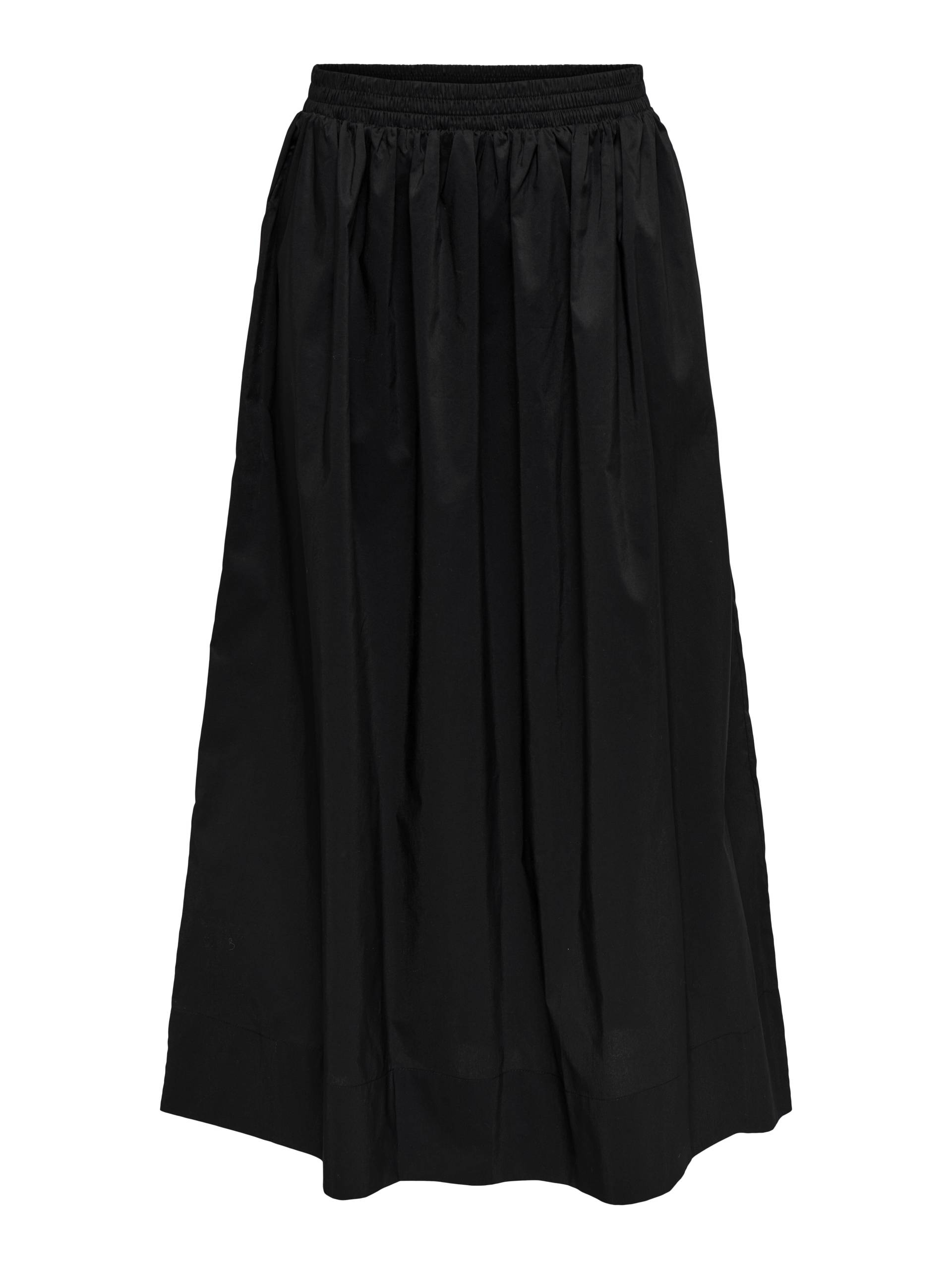 JDY - JDYMIO HW MIDI SKIRT WVN DIA black - Gr. - L von JDY
