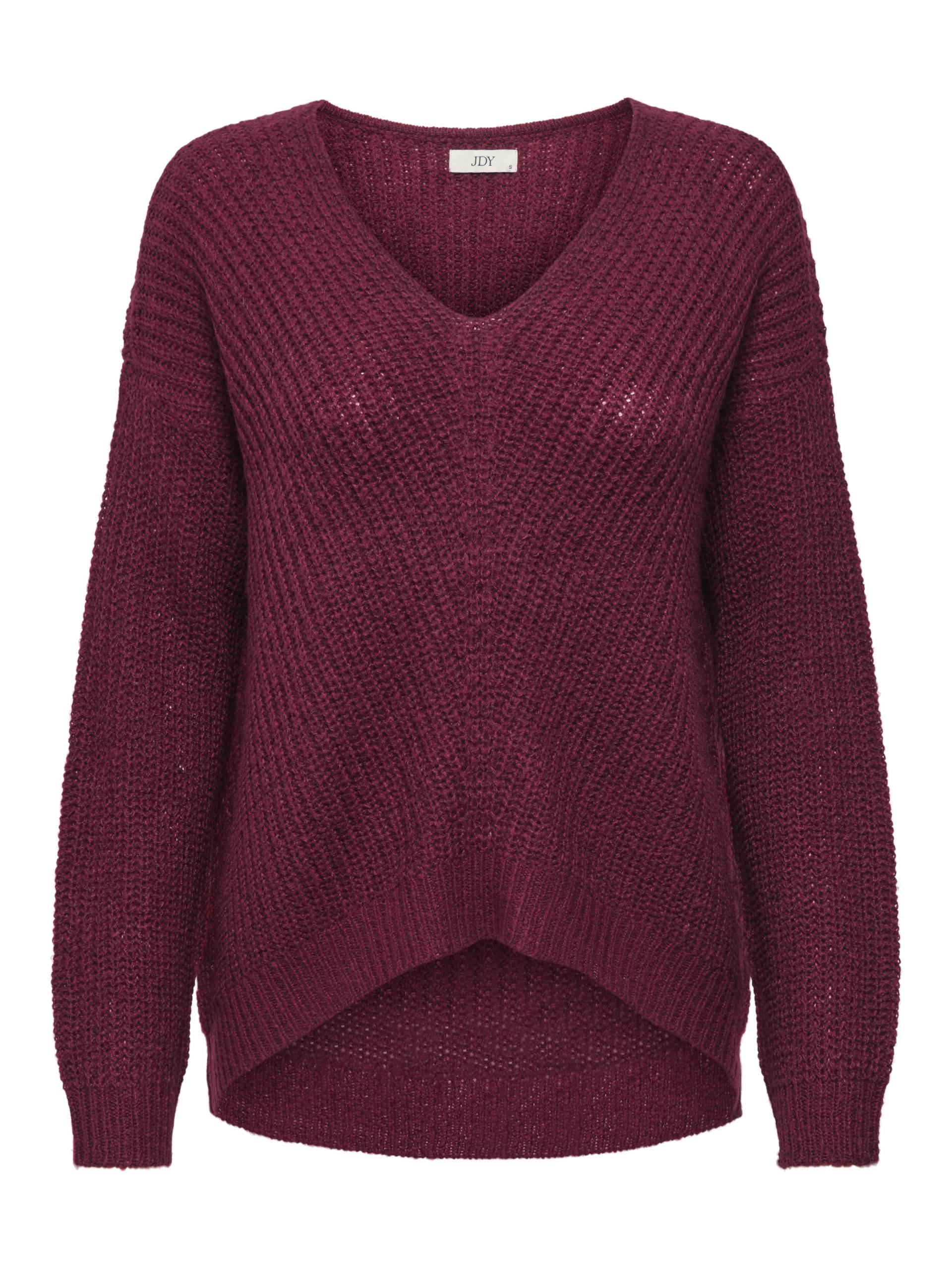 JDY - JDYNEW MEGAN L/S PULLOVER KNT NOOS cabernet - Gr. - L von JDY