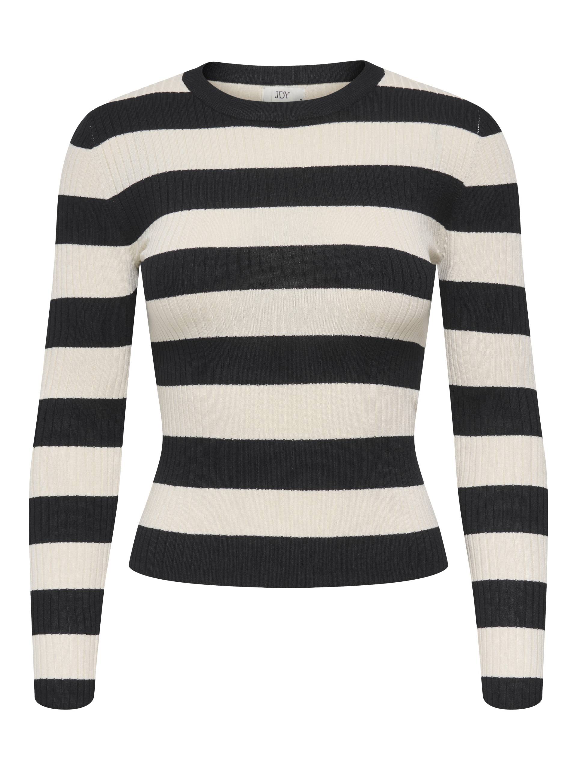 JDY - JDYPLUM L/S O-NECK PULLOVER KNT NOOS black - Gr. - XS von JDY