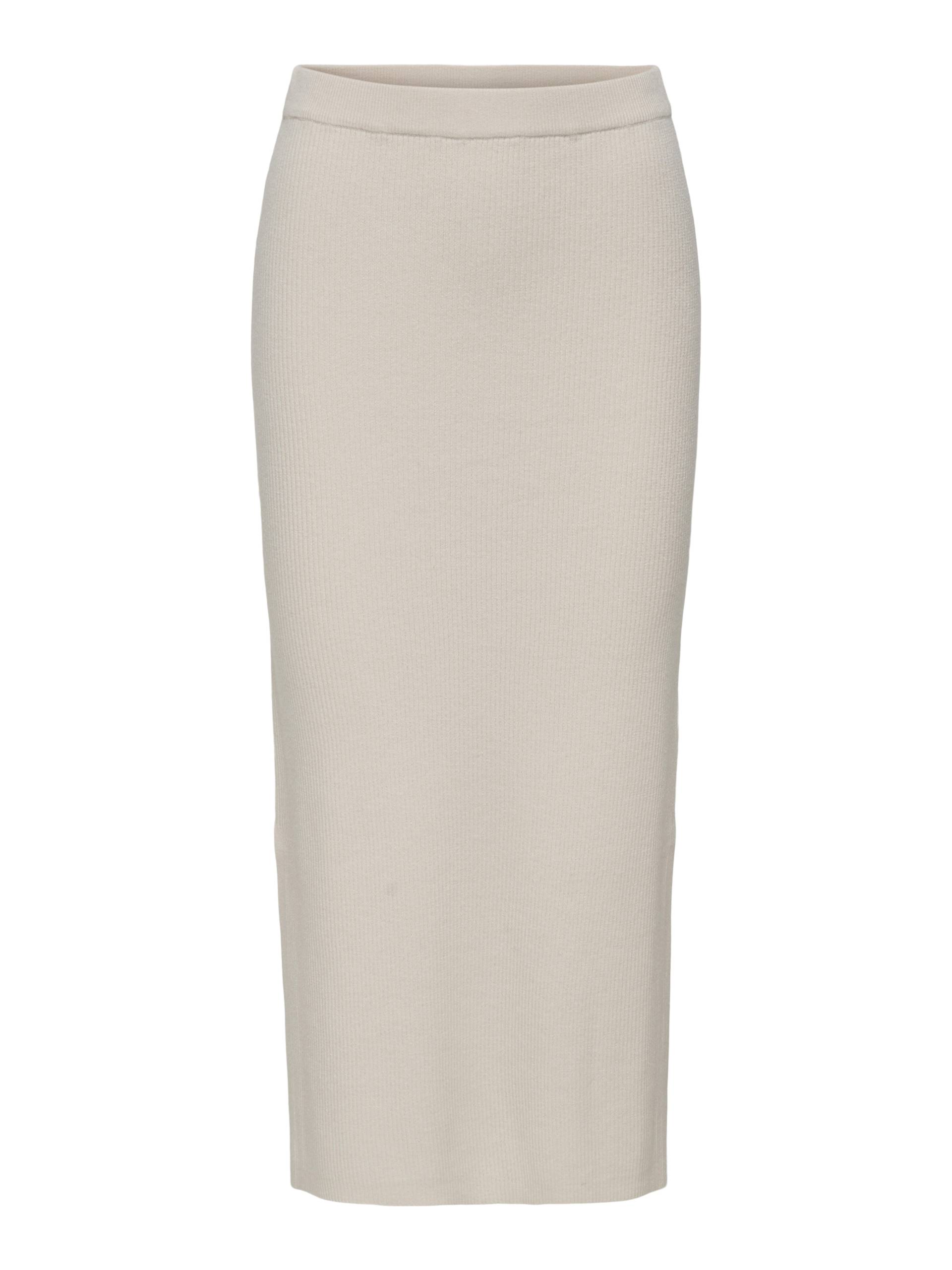 JDY - JDYPRIME LIFE LONG SKIRT KNT whitecap gray - Gr. - L von JDY