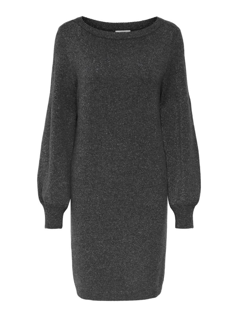 JDY - JDYRUE GLITTER L/S BOATNECK DRESS KNIT dark grey melange - Gr. - M von JDY