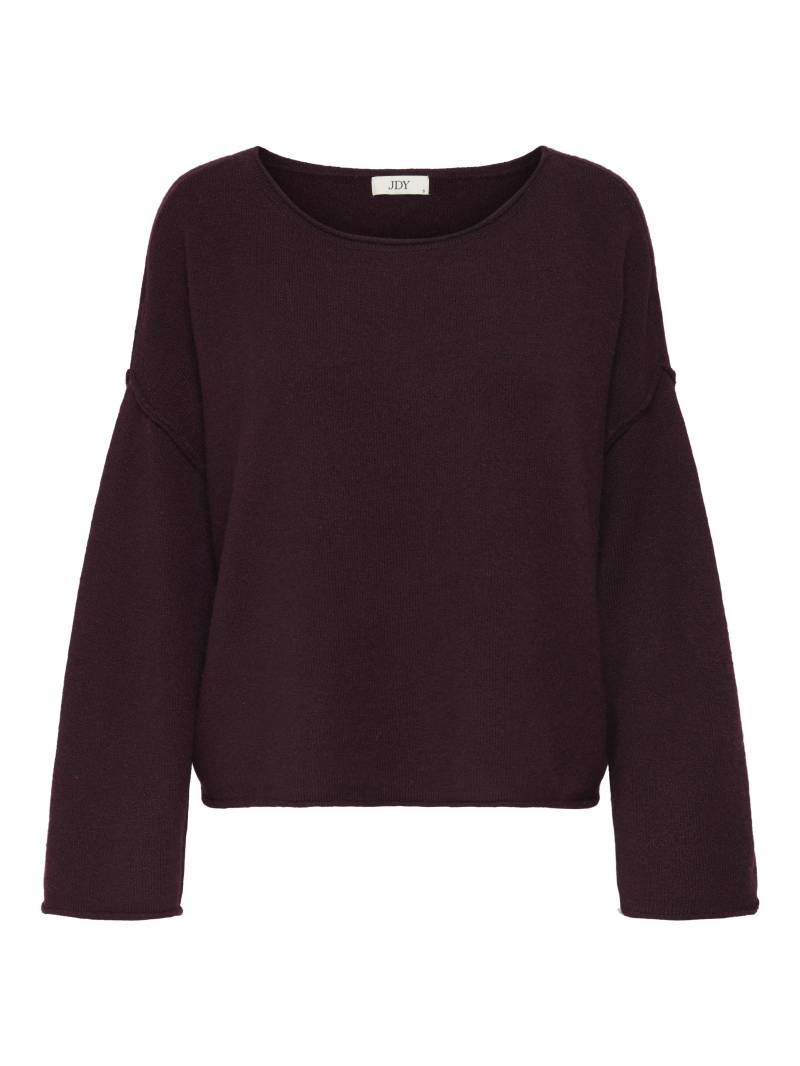 JDY - JDYRUE LIFE L/S BOAT NECK PULL KNT NOOS maroon banner - Gr. - M von JDY