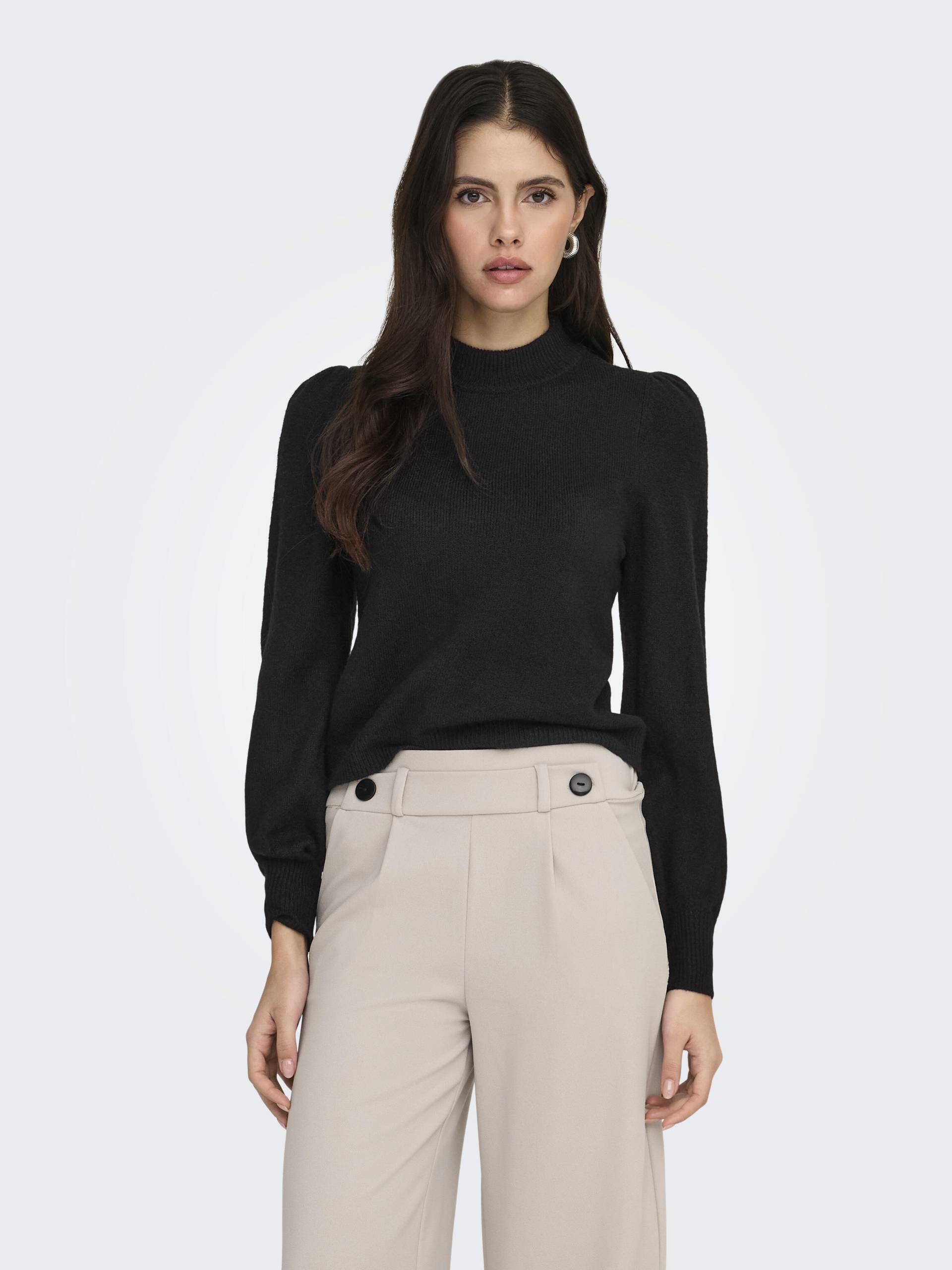 JDY - JDYRUE LIFE L/S PULLOVER KNT NOOS black - Gr. - S von JDY