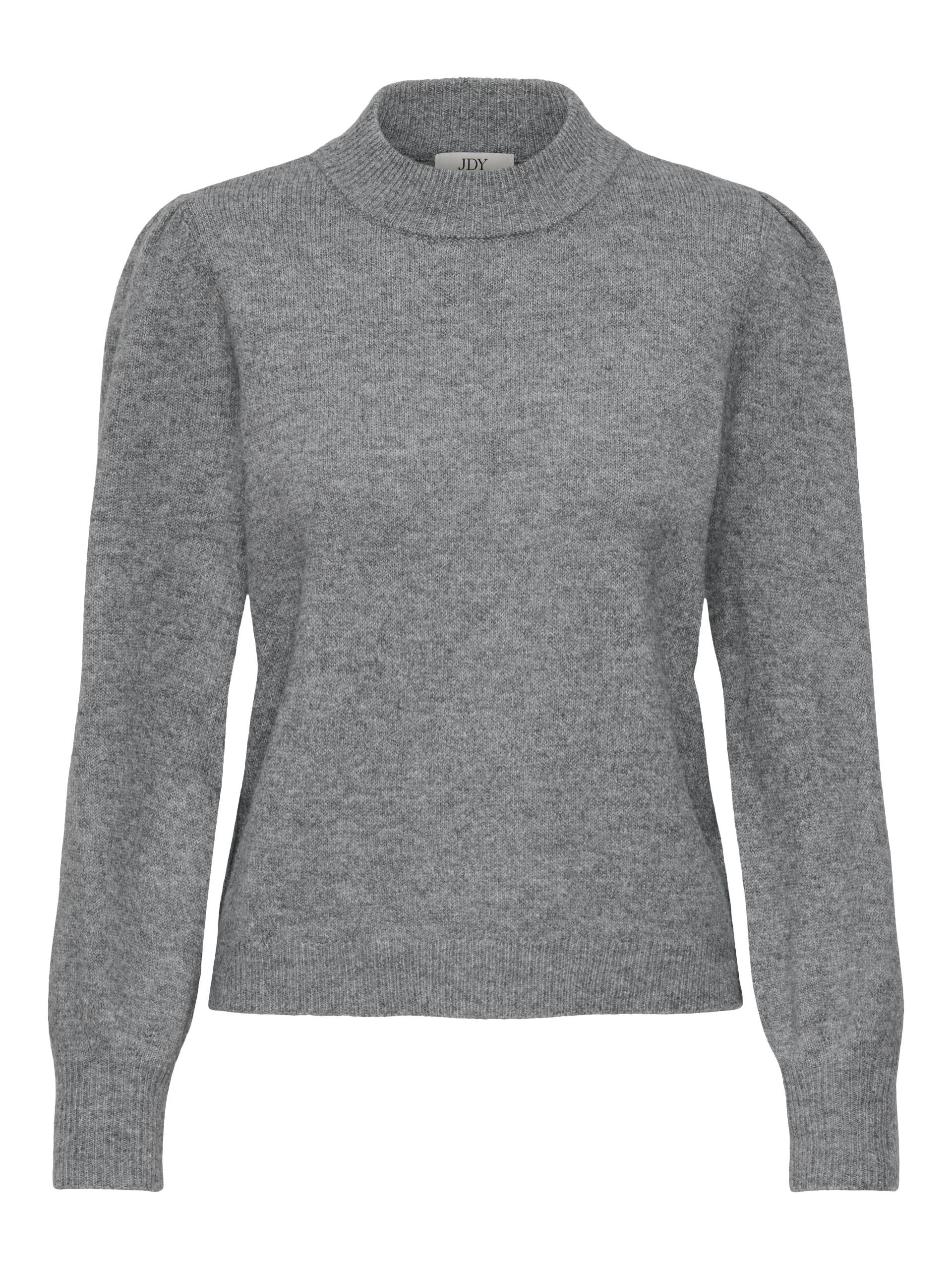 JDY - JDYRUE LIFE L/S PULLOVER KNT NOOS medium grey melange - Gr. - XS von JDY