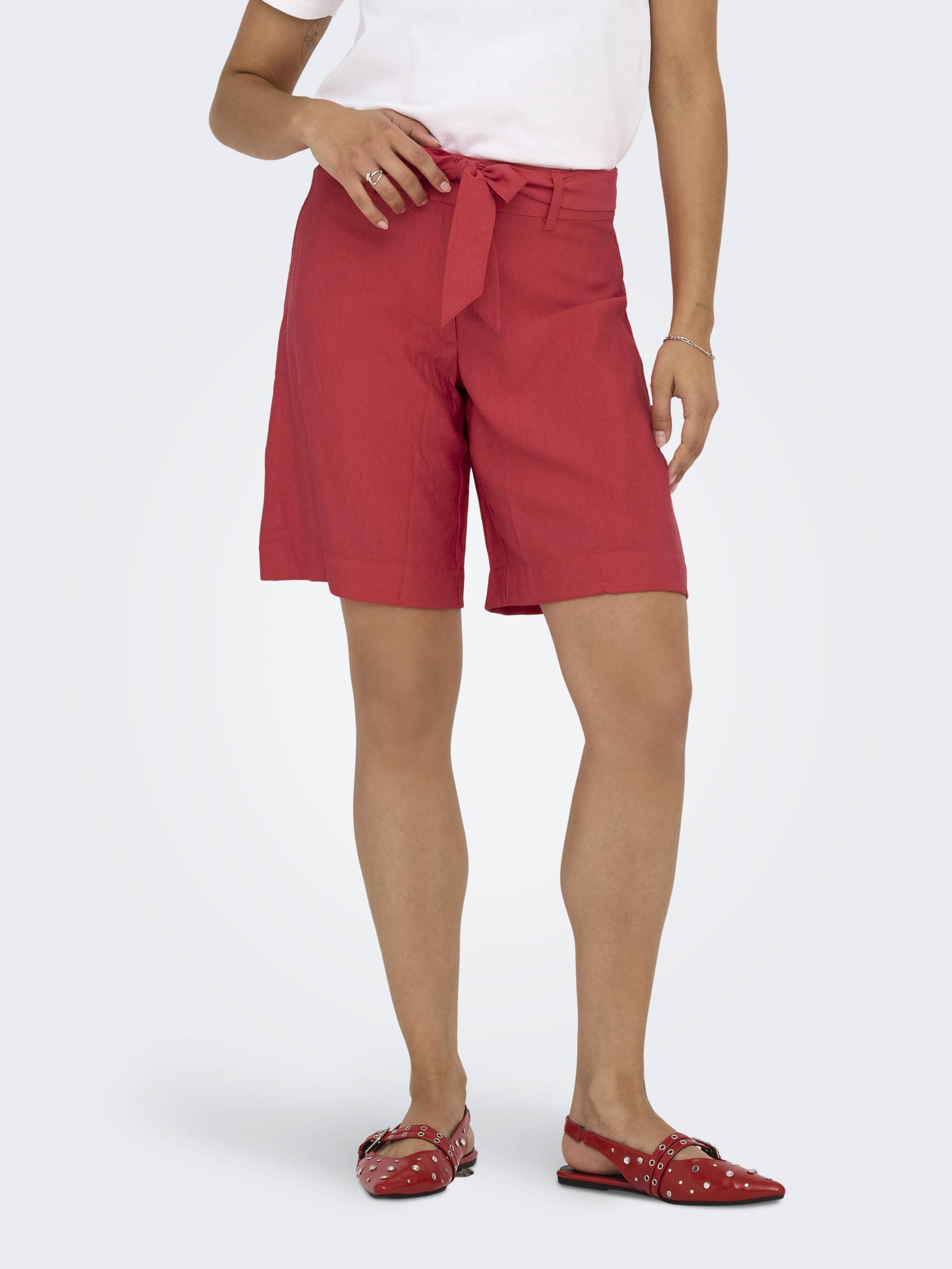 JDY - JDYSILAS MW BERMUDA SHORTS WVN mars red - Gr. - M von JDY