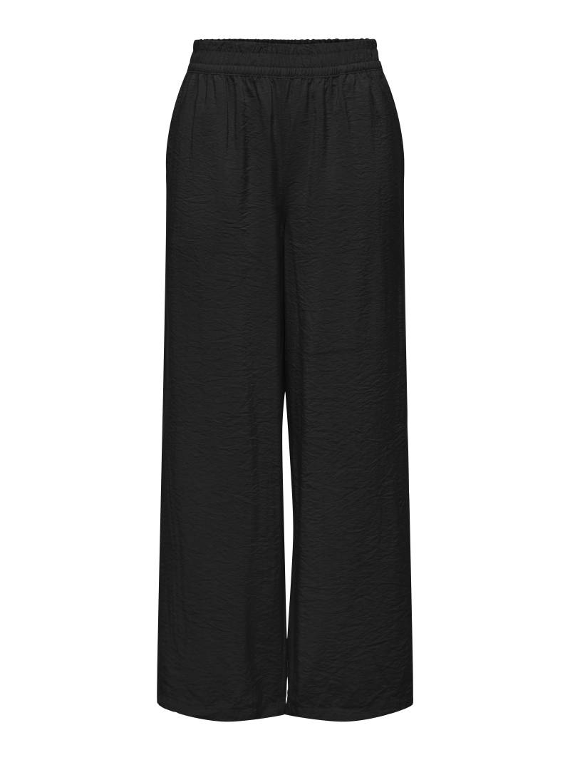 JDY - JDYSOUL LIFE MW WIDE PANT WVN DIA black - Gr. - S von JDY