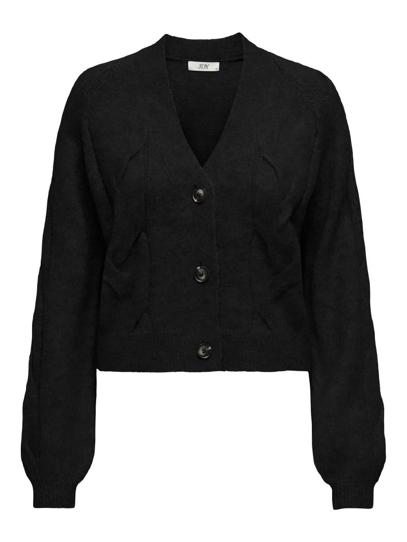 JDY - JDYSUSANNA L/S VN SHORT CABLE CARDI. KNT black - Gr. - L von JDY