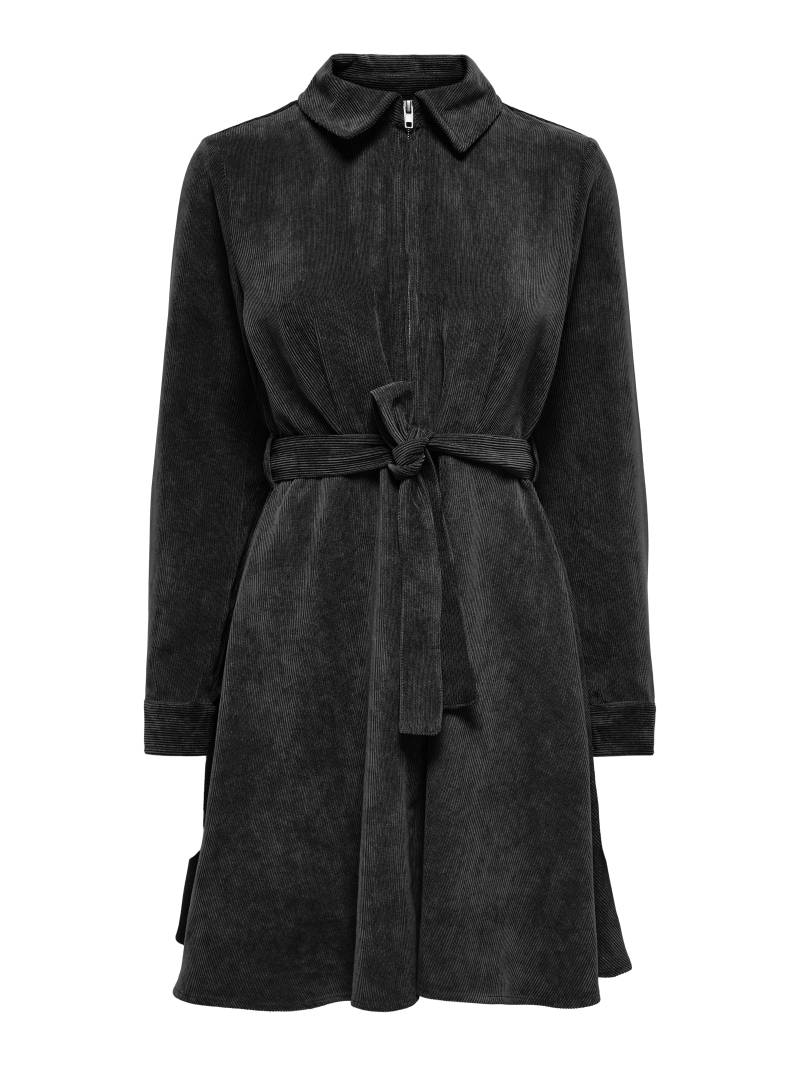 JDY - JDYULLA OHIO L/S DRESS WVN DIA black - Gr. - L von JDY