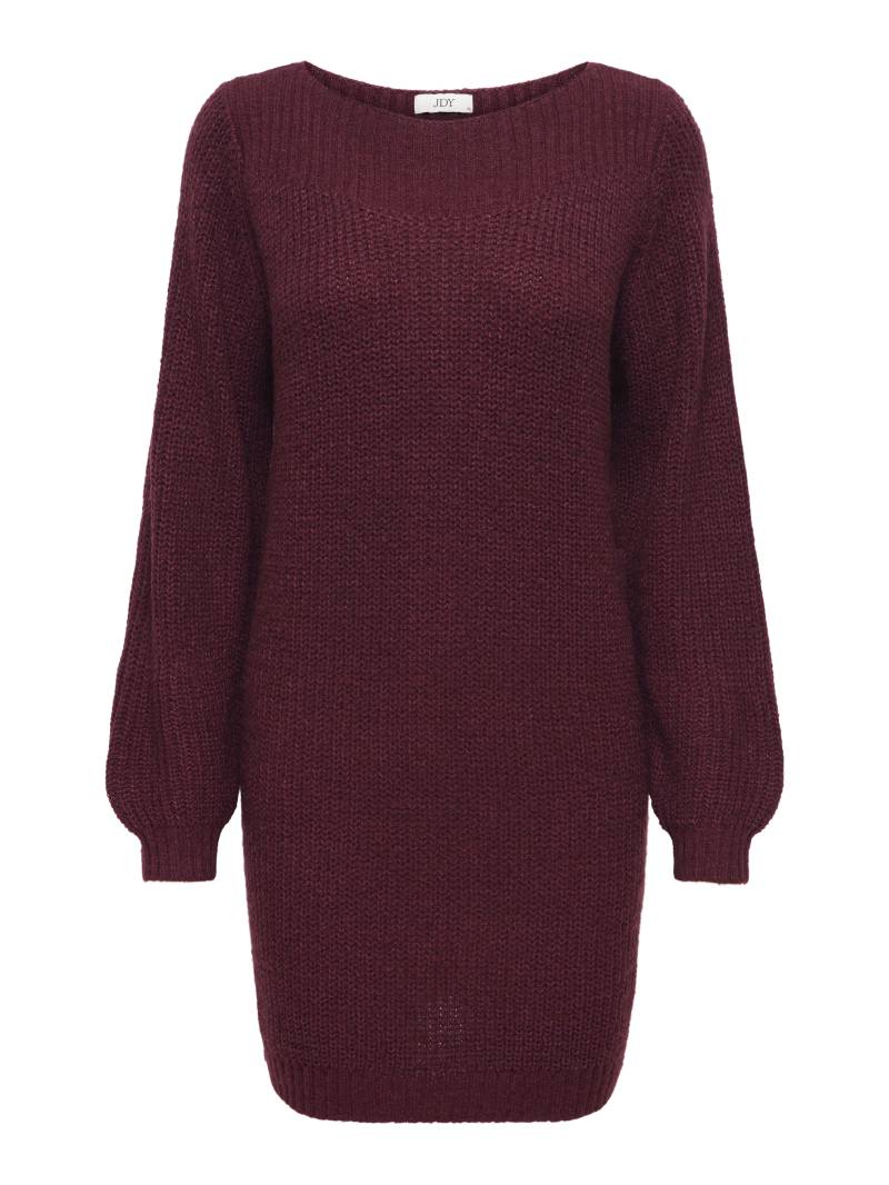 JDY - JDYWHITNEY MEGAN L/S BOAT DRESS KNT NOOS cabernet - Gr. - XL von JDY