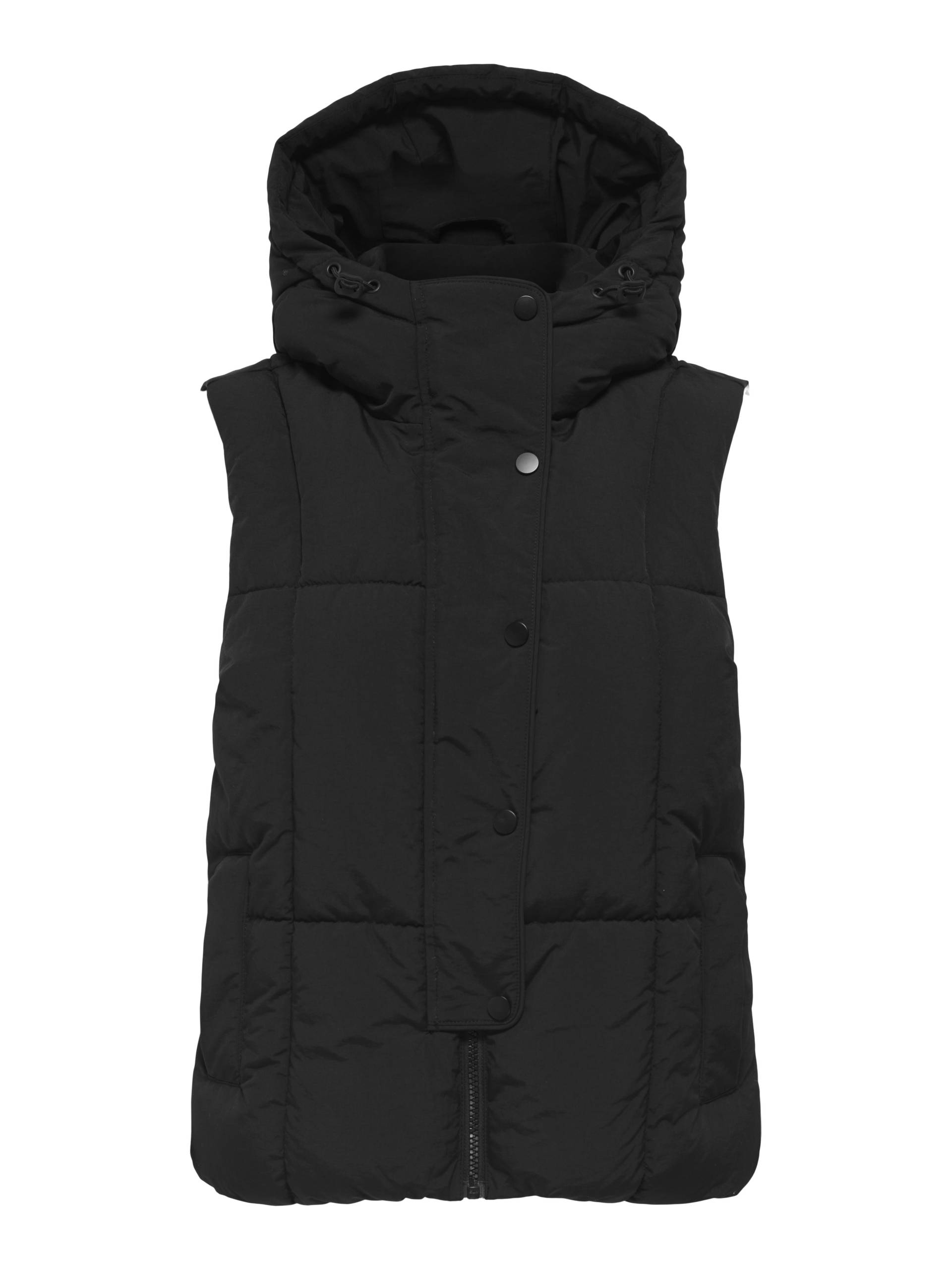 JDY - JDYWONDER SHORT HOOD WAISTCOAT OTW SIJ black - Gr. - XL von JDY