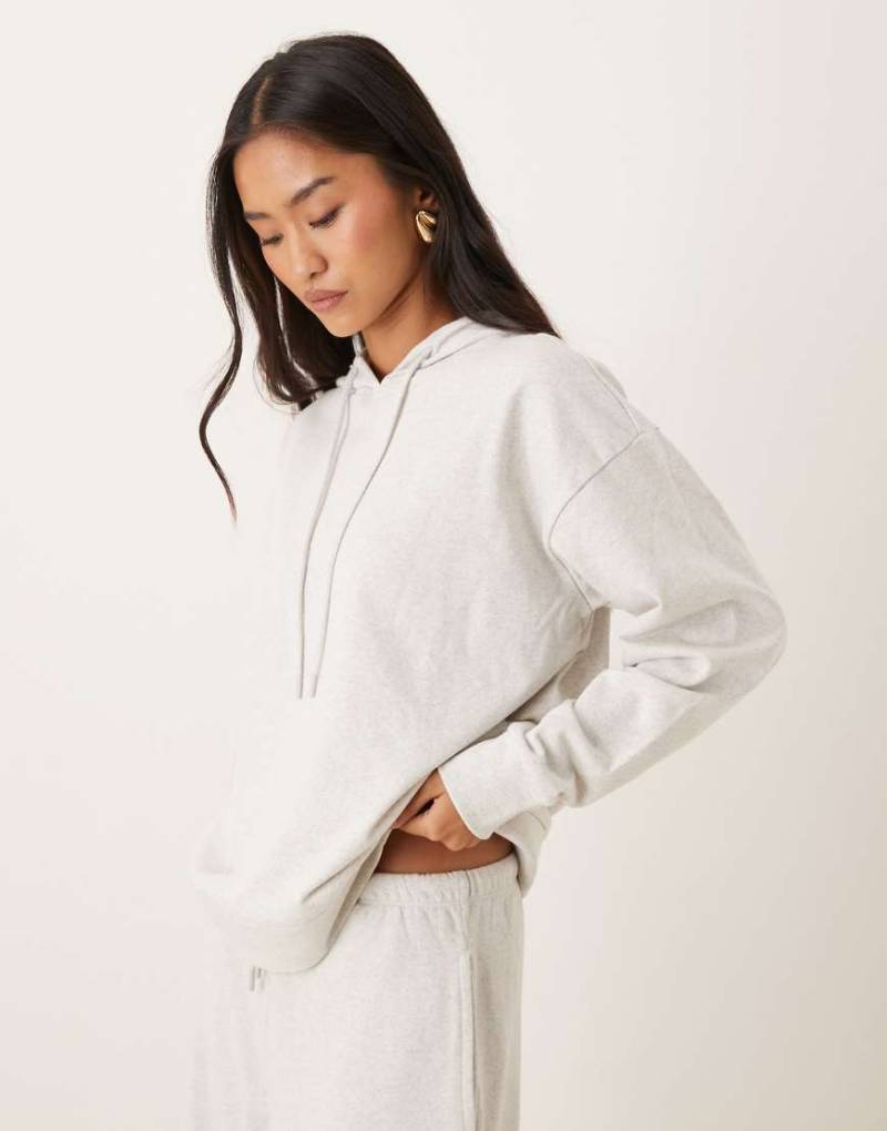 JDY - Kapuzenpullover aus Jersey in Hellgrau, Kombiteil-Neutral von JDY