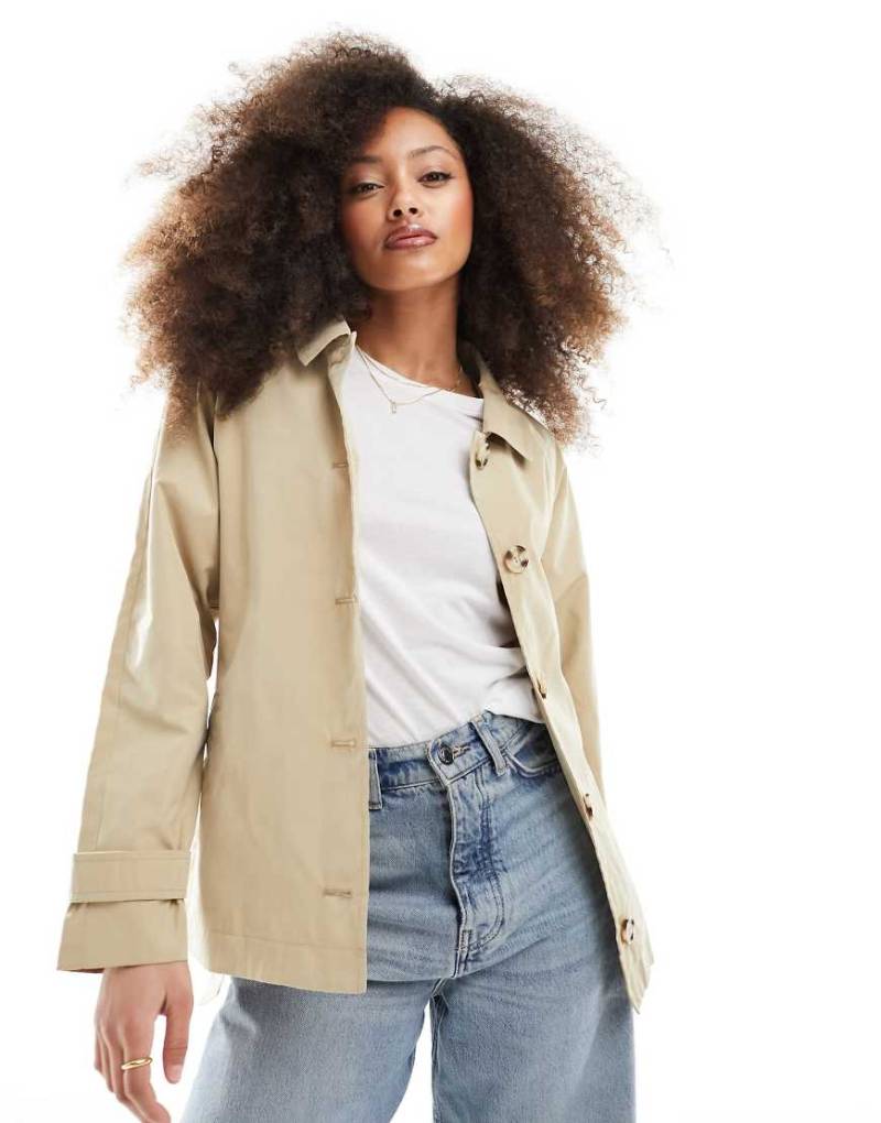 JDY - Kurzer Trenchcoat in Beige-Neutral von JDY