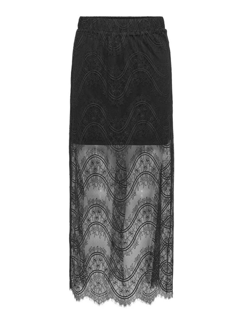 JDY - Lace Maxi Rock - Jdyalice schwarz - Gr. - XS von JDY