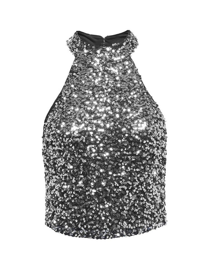 JDY Langarmbluse JDYDIANA S/L SEQUINS HALTER TOP JRS von JDY