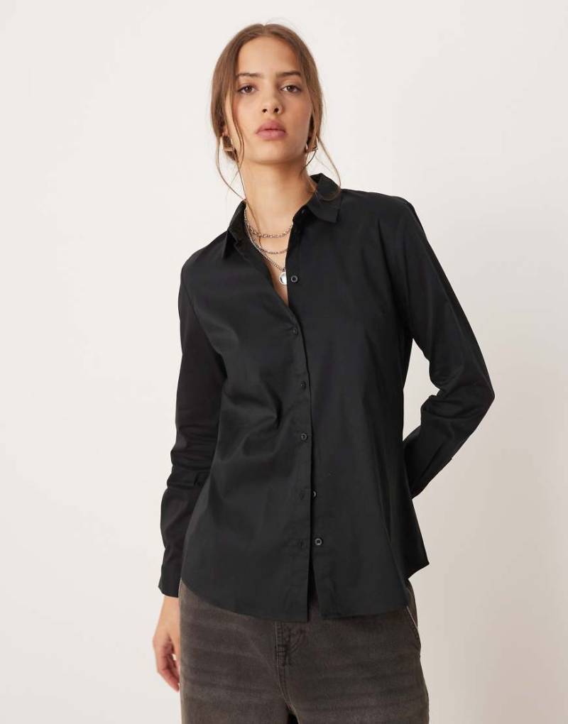JDY - Oversize-Hemdbluse in Schwarz von JDY