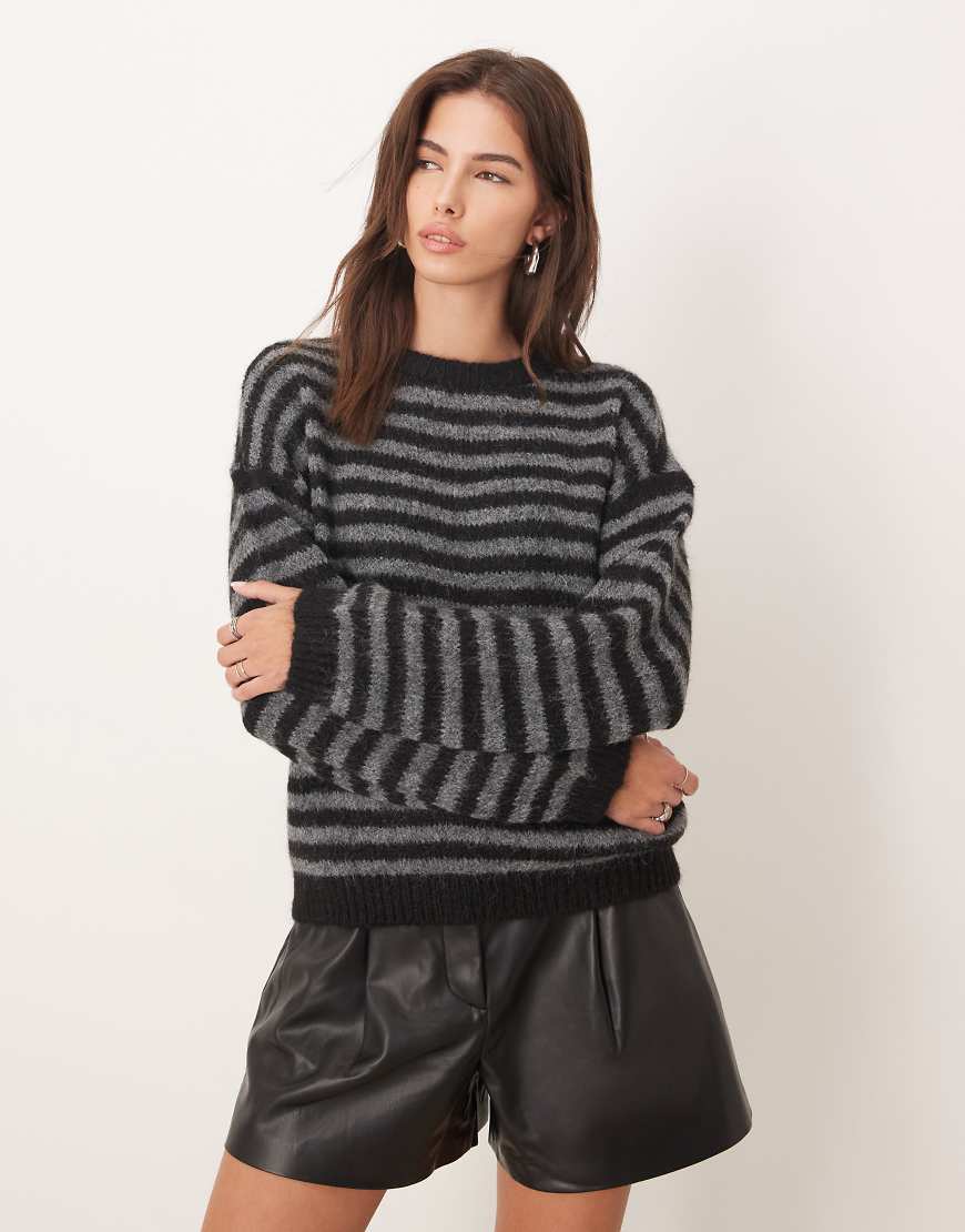 JDY - Pullover in Schwarz mit Strukturstreifen JDY - Pullover in Schwarz mit Strukturstreifen von JDY
