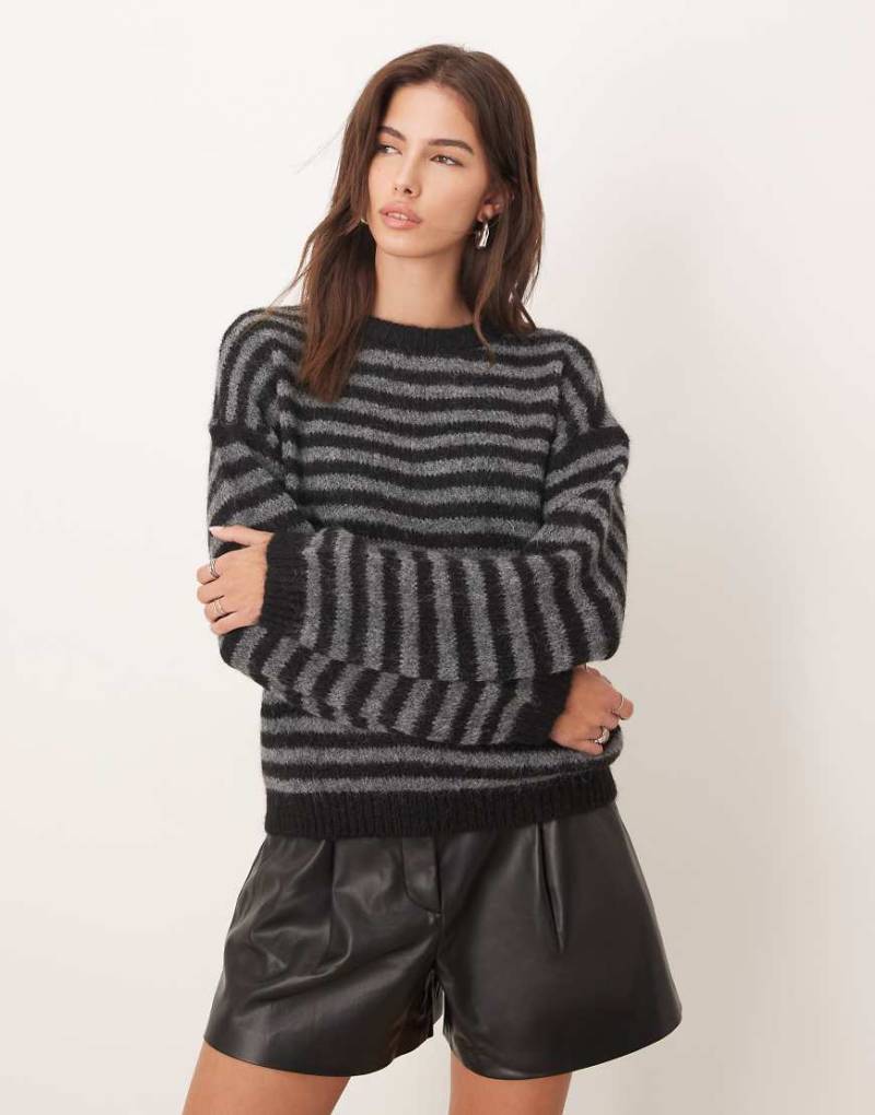 JDY - Pullover in Schwarz mit Strukturstreifen von JDY