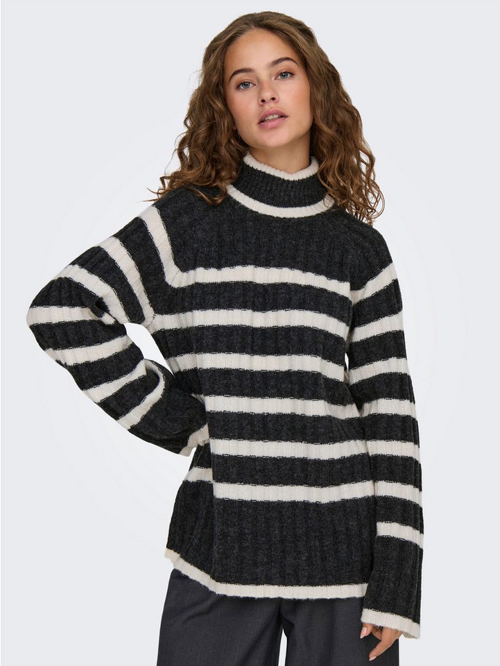 JDY Rollkragenpullover JDYMILEY L/S LONG STRIPE PULLOV KNT NOOS von JDY