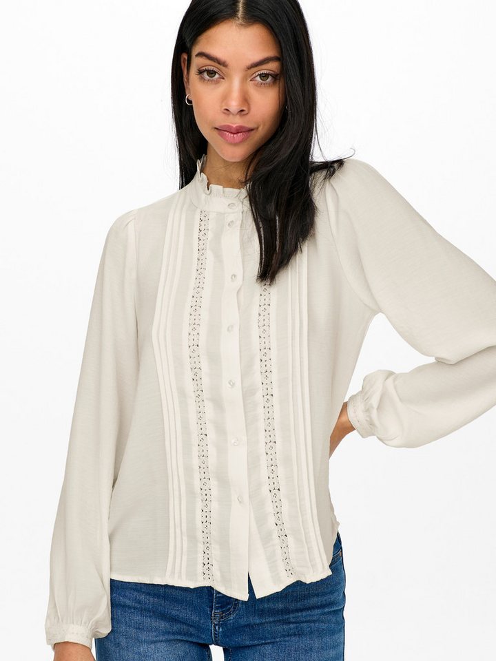 JDY Rüschenbluse JDYELLIS L/S LACE SHIRT WVN NOOS von JDY