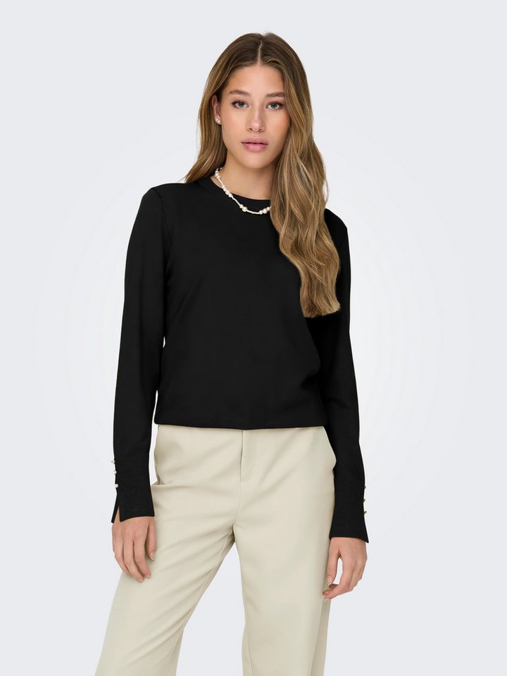JDY Rundhalspullover JDYMALOU L/S ON BUTTON PULLOVER KNT NOOS von JDY