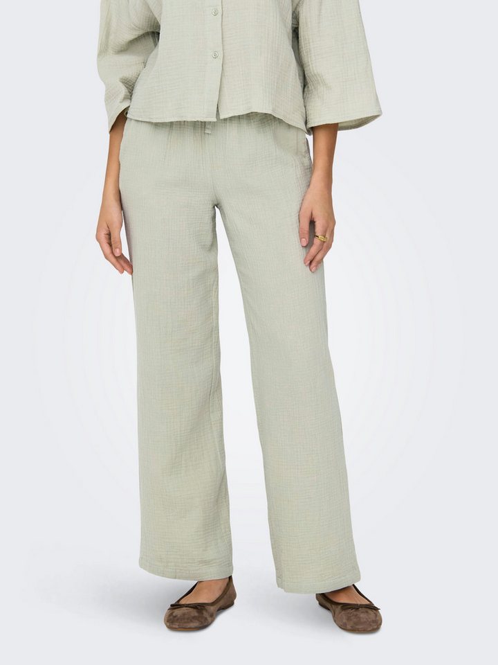 JDY Schlupfhose JDYTHEIS LIFE WIDE PANT WVN NOOS aus Musselin von JDY