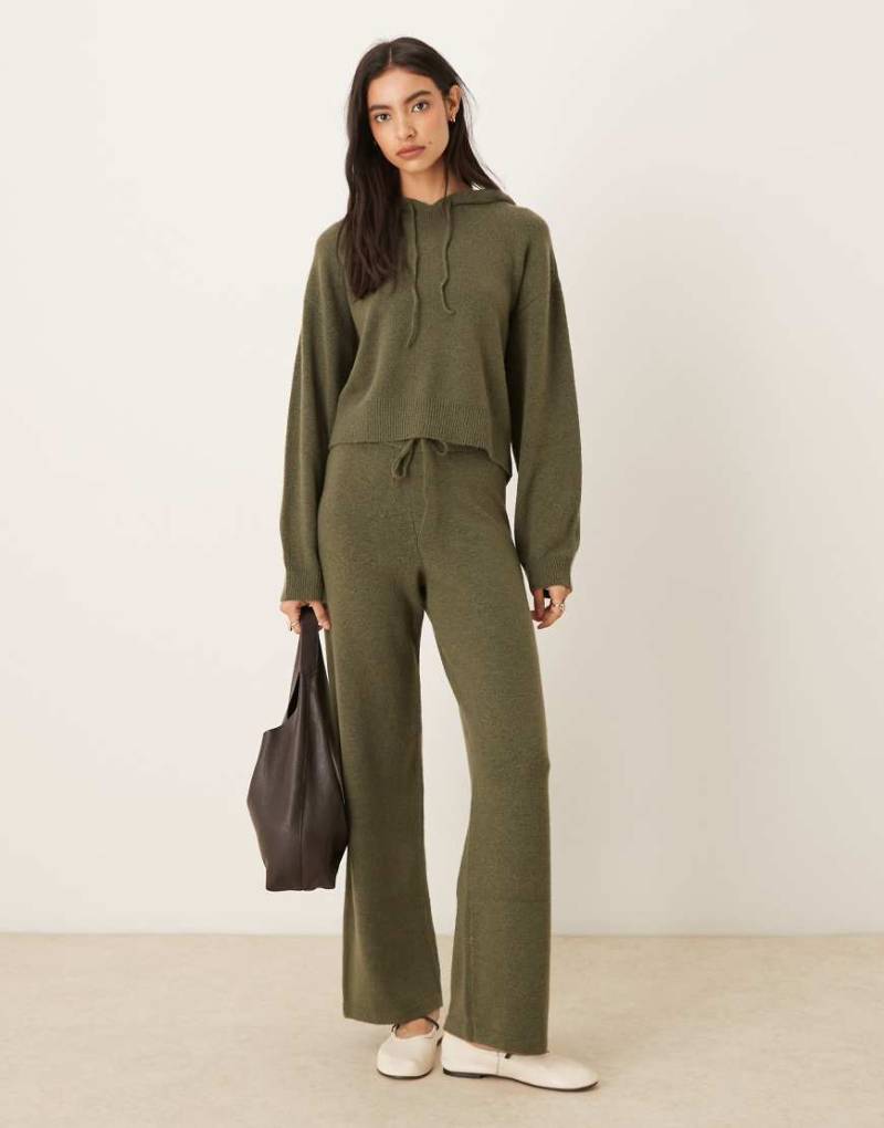 JDY - Strickhose in Khaki, Kombiteil-Grün von JDY