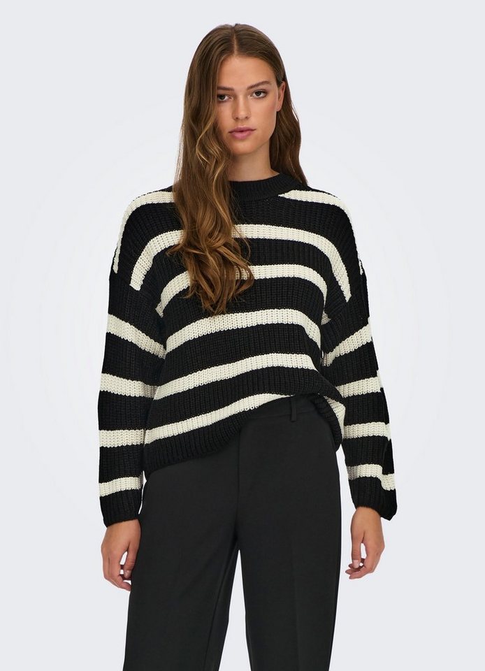 JDY Strickpullover JDYJUSTY L/S STRIPE PULLOVER KNT NOOS von JDY