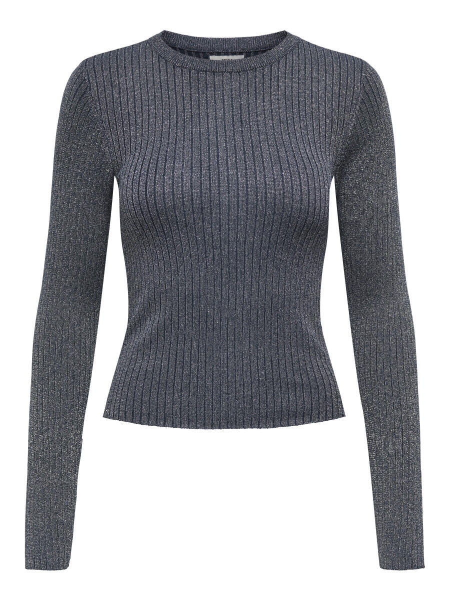JDY - Strickpullover blau/grau - Gr. - S von JDY