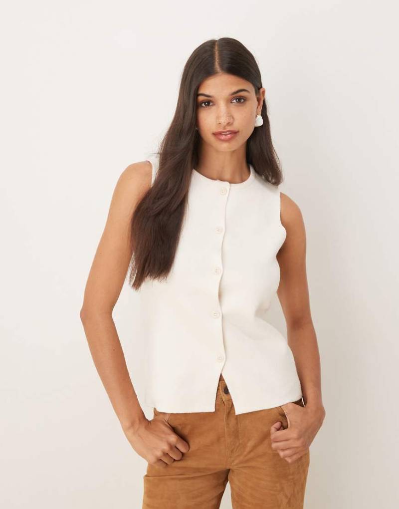 JDY - Strickweste in Cremeweiß von JDY