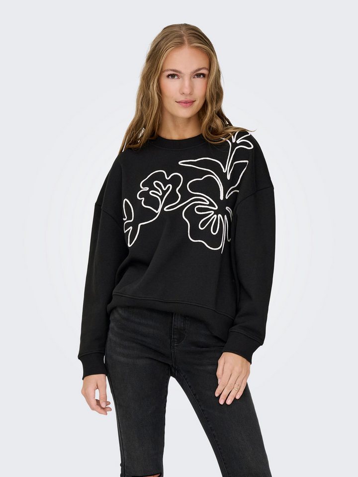 JDY Sweatshirt JDYCANOA L/S EMB SWEAT JRS NOOS von JDY