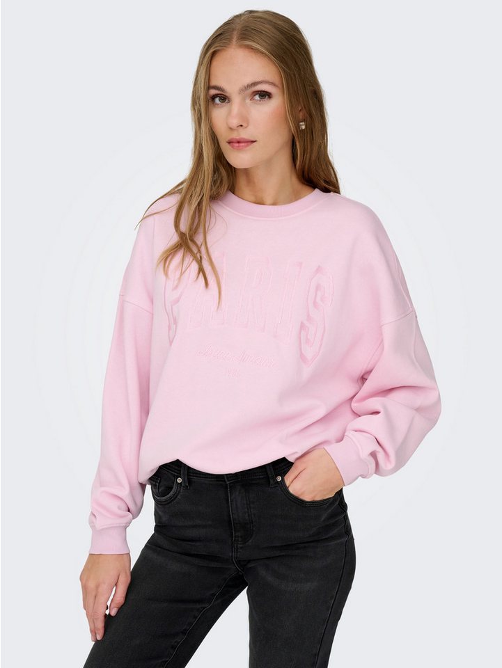 JDY Sweatshirt JDYMESA L/S O-NECK EMB SWEAT JRS NOOS von JDY