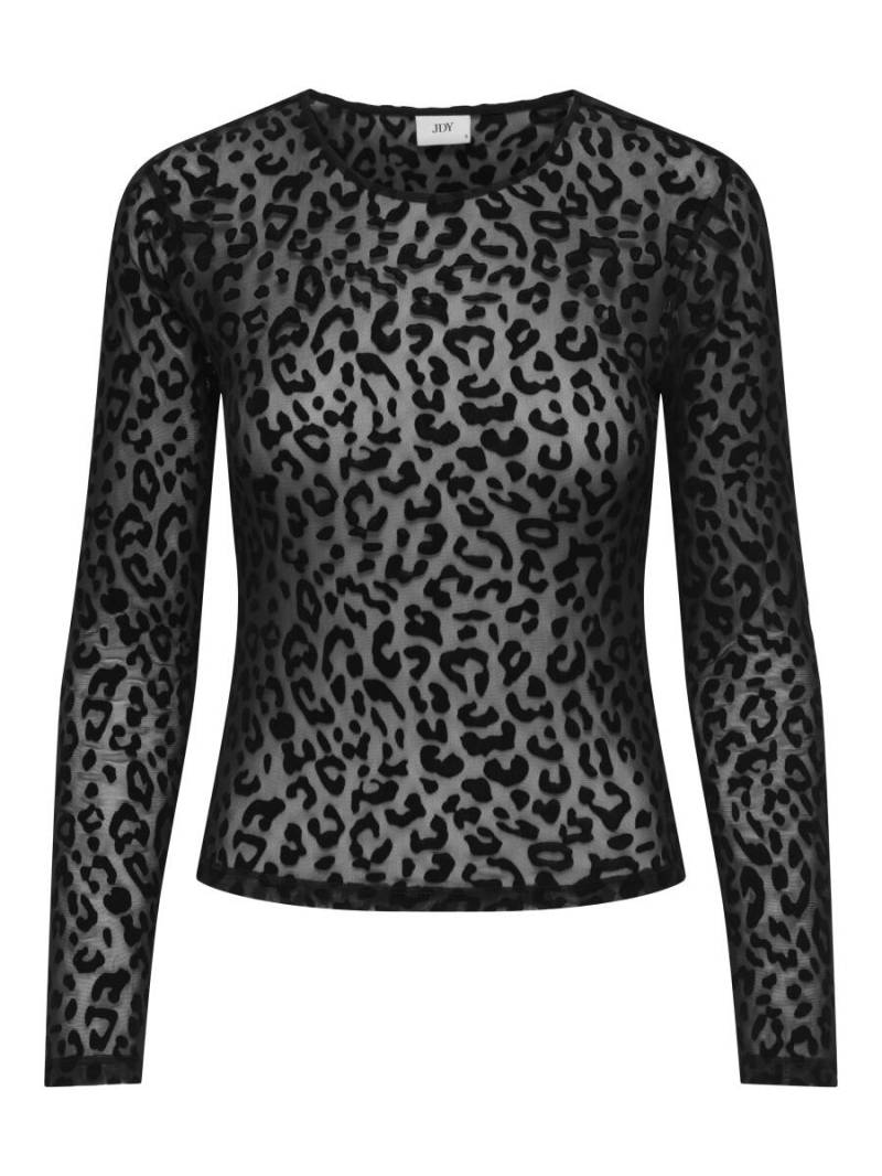 JDY - Top aus Mesh - Ruby schwarz - Gr. - XS von JDY