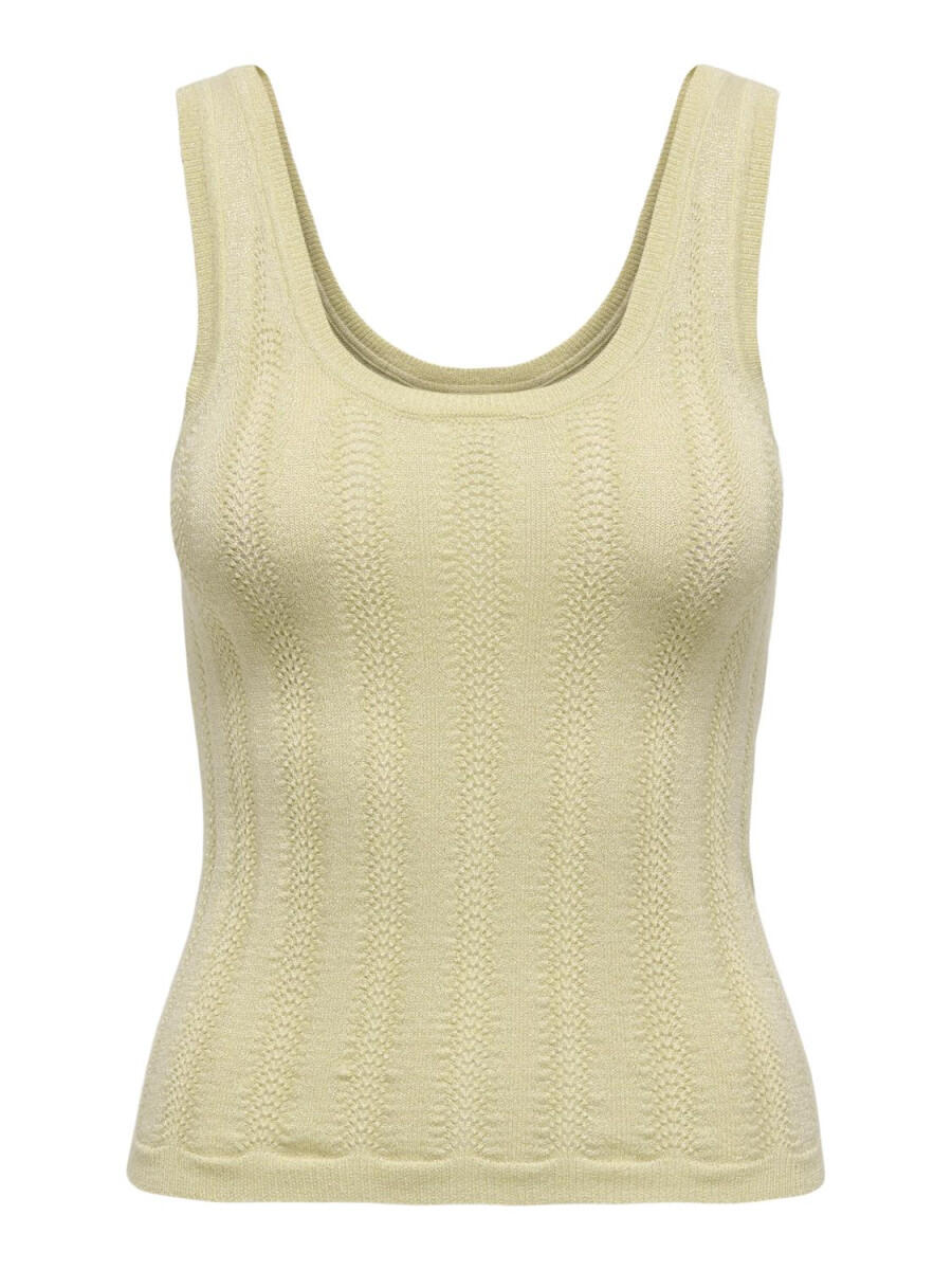 JDY - Top mit Strukturstrick gelb - Gr. - M von JDY