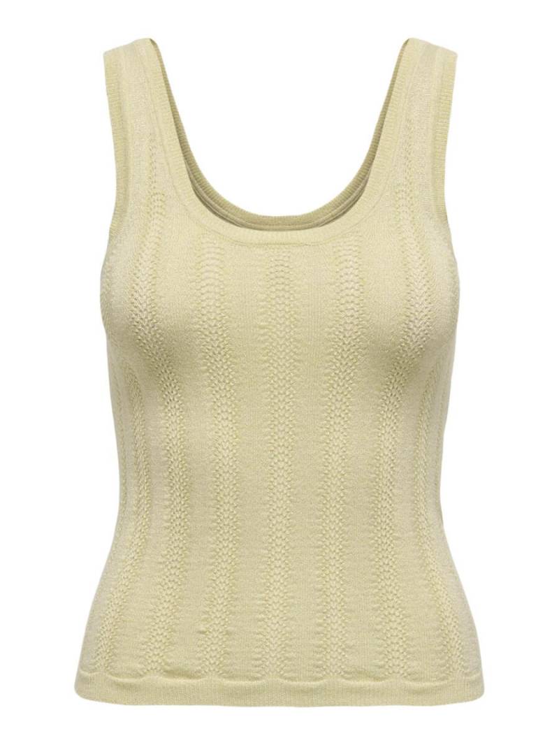 JDY - Top mit Strukturstrick gelb - Gr. - M von JDY