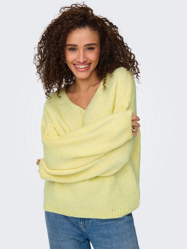 JDY V-Ausschnitt-Pullover JDYDINEA L/S REVERSIBLE PULLOV. KNT NOOS der V-Ausschnitt kann vorn und hinten getragen werden von JDY