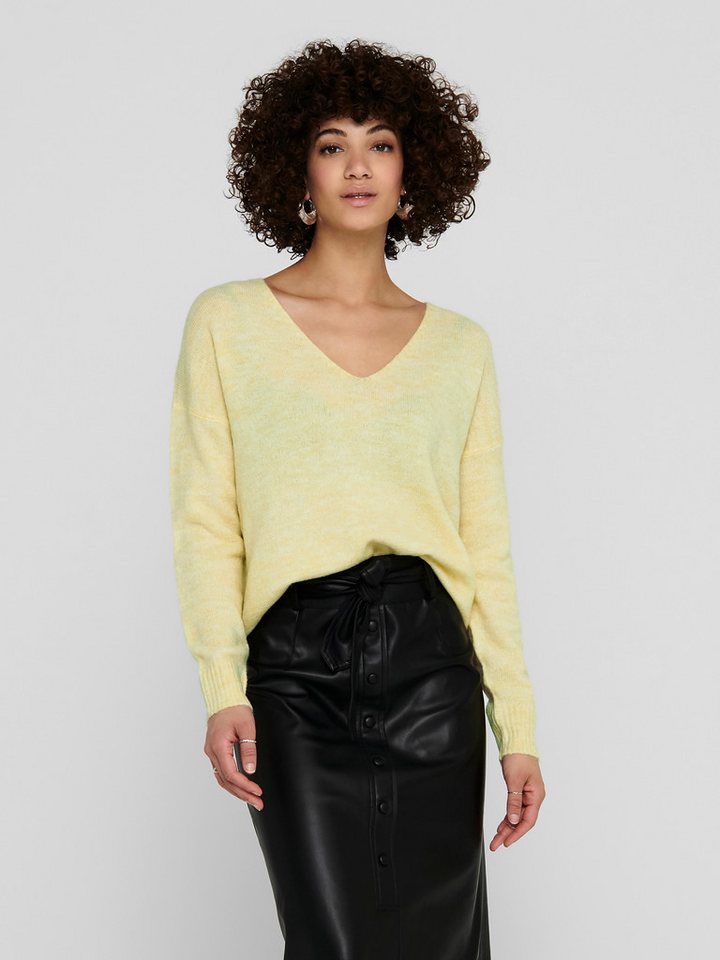 JDY V-Ausschnitt-Pullover JDYELANORA L/S V-NECK PULLO. KNT NOOS mit leicht überschnittenen Schultern von JDY