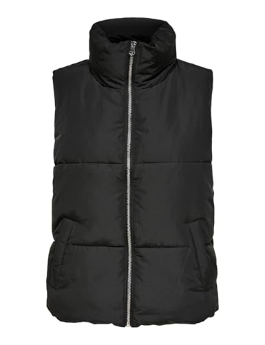 JdY Damen Jdynewerica Short Waistcoat Otw Noos Weste, Black/Detail:SILVER ZIPPER, XS EU JdY Damen Jdynewerica Short Waistcoat Otw Noos Weste, Black/Detail:SILVER ZIPPER, XS EU von JdY