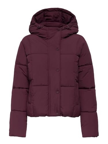 JdY Damen Jdywonder Short Hood Puffer OTW Sij, Fig, x_l von JDY