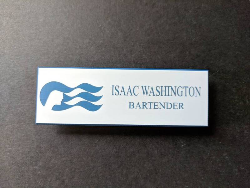 Die Liebe Boot Isaac Washington Bartender Name Abzeichen Tag Cosplay Halloween Kostüm Zubehör von JDavidsonCraftworks