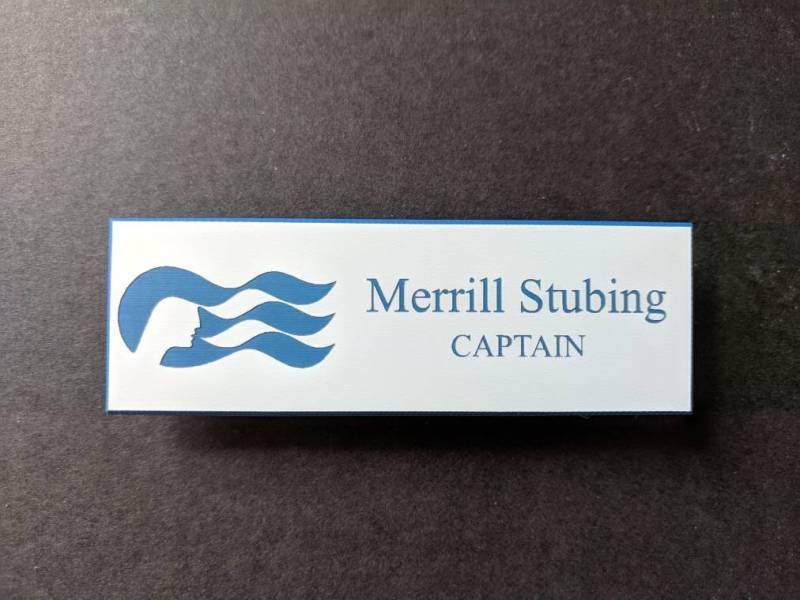 Die Liebe Boot Merrill Stubing Kapitän Name Abzeichen Tag Cosplay Halloween Kostüm Zubehör von JDavidsonCraftworks