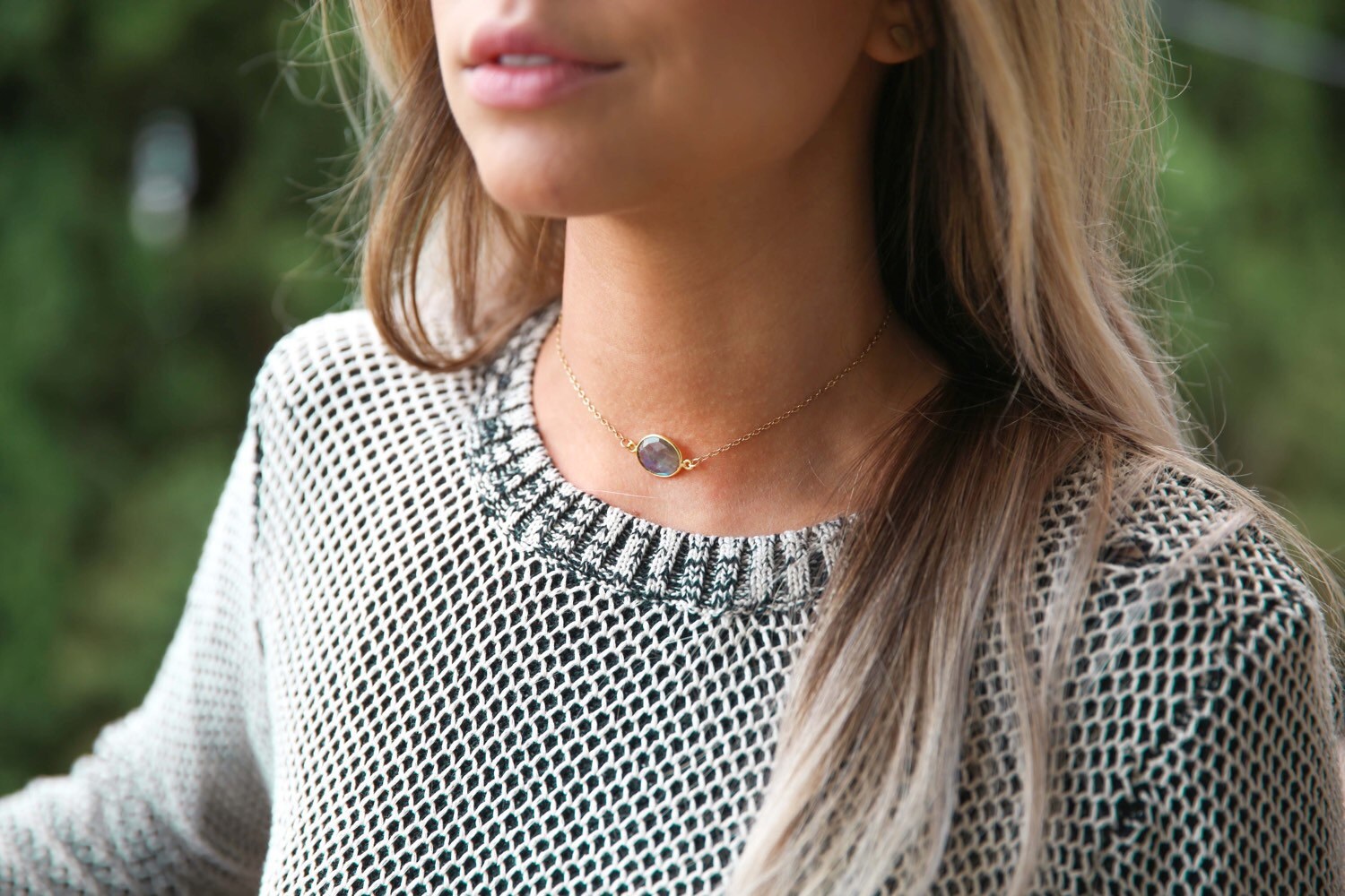 Edelsteinhalskette von JDawnCollection