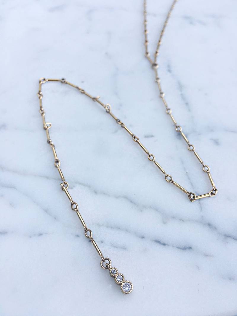 Gold Lasso Halskette Mit Anhänger Gold Lasso Halskette Mit Anhänger von JDawnCollection