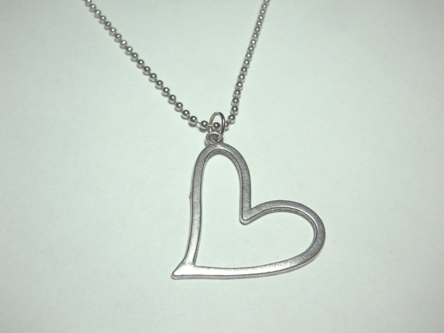 Groß Herz Anhänger, Offene Anhänger Halskette, Frau Liebe Charme Valentine Schmuck von JDsFashionJewelry