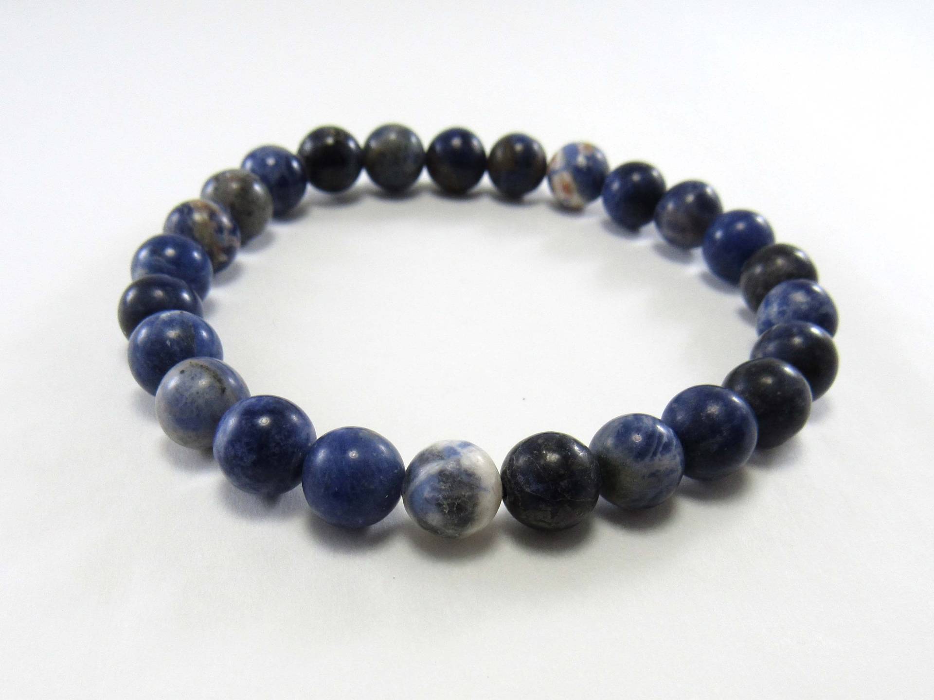 Natürliche Orange Sodalith Gefrostete Runde Perlen Armband, Herren Frauen Modearmband, Schmuck, Schmuck von JDsFashionJewelry