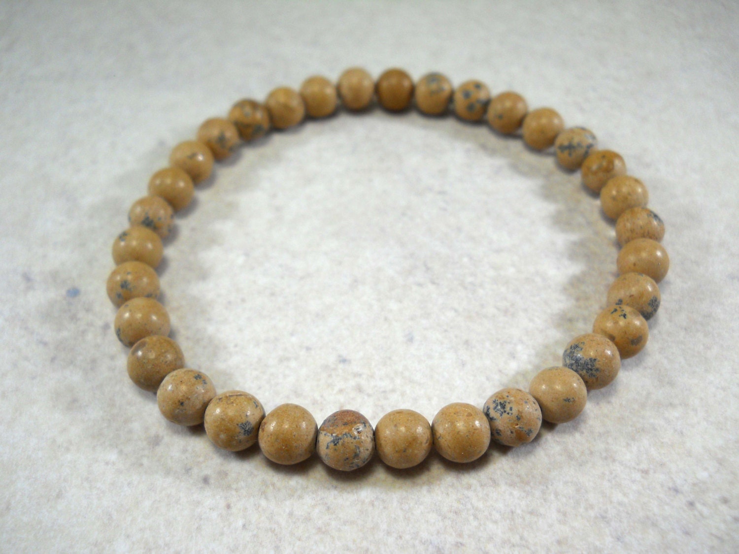 Natürlicher Jaspis 6mm Perlenarmband, Herrenarmband, Herrenschmuck, Geschenk Für Männer, Frauen Armband von JDsFashionJewelry